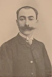 Portræt af pianist og komponering af André Messager 1853-1929.