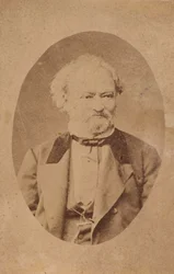 Portræt af pianist og komponist Ferenc Erkel 1810-1893, ca. 1875.