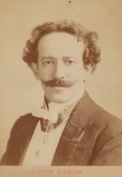 Portræt af pianist og komponist Georg Liebling 1865-1946, ca. 1900