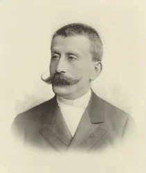 Portræt af pianist og komponist Moritz Moszkowski 1854-1925.
