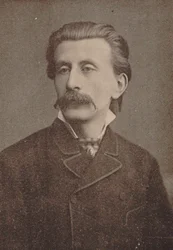 Portræt af pianist og komponist Moritz Moszkowski 1854-1925, ca. 1886-1890.