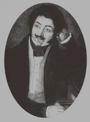 Portræt af komponisten Alexander Aleksandrovich Alyabyev 1787-1851, 1810