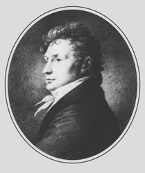 Portræt af komponisten Friedrich Kuhlau 1786-1832, begyndelsen af det 19. århundrede.