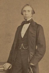Portræt af komponisten Henry Brinley Richards 1817-1885, ca 1855.