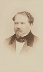 Portræt af komponisten Jean-Georges Kastner 1810-1867.