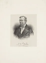 Portræt af komponisten Johann Wilhelm Wilms 1772-1847, 1835.