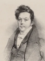 Portræt af komponisten Auguste-Mathieu Panseron 1796-1859, 1820.