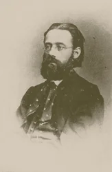 Portræt af komponisten Bedrich Smetana, 1866.