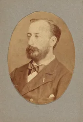 Portræt af komponisten Camille Saint-Saëns 1835-1921, ca. 1880.