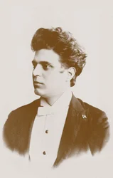 Portræt af komponisten Pietro Mascagni 1863-1945.