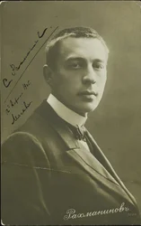 Portræt af komponisten Sergei Rakhmaninov 1873-1943, ca. 1905