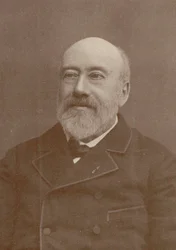Portræt af komponisten og chansonnieren Gustave Nadaud 1820-1893, 1880.