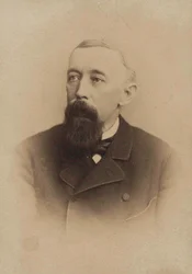 Portræt af librettisten og komponisten Franz Friedrich Richard Genée 1823-1895, ca. 1880.
