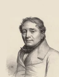 Portræt af operasangeren Louis Antoine Eléonore Ponchard 1787-1866, 1845.