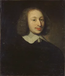 Portræt af filosoffen Blaise Pascal 1623-1662, ca. 1650.