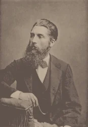 Portræt af pianisten og komponisten Adolf Jensen 1837-1879.