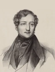 Portræt af pianisten og komponisten Sigismund Thalberg 1812-1871.