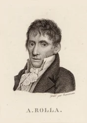 Portræt af violinisten og komponisten Alessandro Rolla 1757-1841, 1790.
