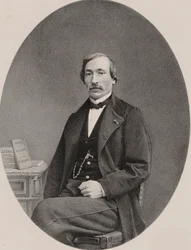 Portræt af violinisten og komponisten Delphin Alard 1815-1888, 1870.