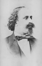 Portræt af violinisten og komponisten Moritz Kässmayer 1831-1884.