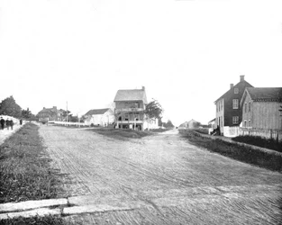 Stilling besat af Union skarpskytter i Gettysburg, Pennsylvania, USA, c1900.