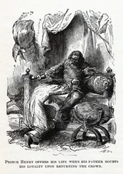 Prins Henrik ofrer sit liv, da hans far tvivler på hans loyalitet ved at returnere kronen, 1882