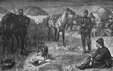 Prins Louis Napoleon og Party Before The Zulu Surprise, c1880