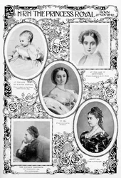 Prinsesse Victoria Adelaide Mary Louise, ældste datter af dronning Victoria, slutningen af det 19. århundrede