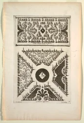 Print, Platte Bende de coup de Fleurs (Flat Band of Flowers, Five Different Variations)