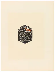 Tryk, vignet, tavle X, Etiopien, eller Kristus, Madonna og helgener, som jeg så dem i illuminationerne i gamle etiopiske kodekser, portfolio, 1920
