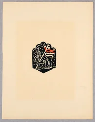 Tryk, vignet, tavle X, Etiopien, eller Kristus, Madonna og helgener, som jeg så dem i illuminationerne i gamle etiopiske kodekser, portfolio, 1920
