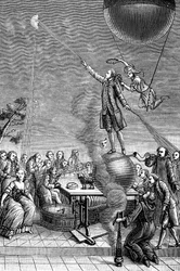 Tryk satiriseret af Franz Anton Mesmer, 1784