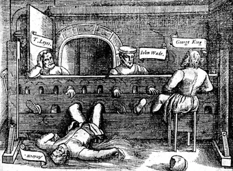 Fanger i Lollards Tower, 1550