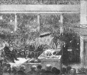 Professor Faraday underviser ved Det Kongelige Institut...1856, 1901.