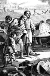 Pythagoras, oldgræsk matematiker og filosof, 6. århundrede f.Kr. 1833