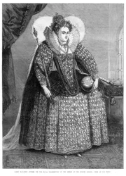 Dronning Elizabeth klædte sig til den kongelige taksigelse på den spanske armadas nederlag, 1872
