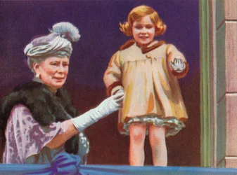 Queen Mary 1867-1953 og prinsesse Margaret 1930-2002 i anledning af King George vs Silver J