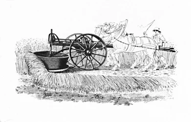 Høstemaskine opfundet af James Smith fra Deanston, 1816, 1904