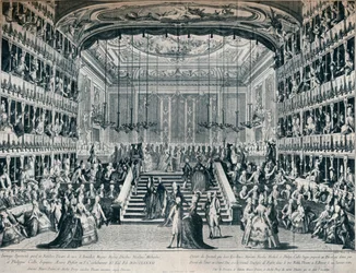 Modtagelse af storhertugen og hertuginden af Rusland på Teatret i San Benedetto, 1902