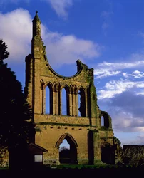 Rester af facaden, Byland Abbey, North Yorkshire (foto)