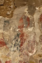 Ribelles. Kirken. Interiør. Apsiden. Vægmalerierne. Detalje. romansk.