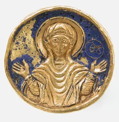 Ring med emaljering, byzantinsk, 19. eller 20. århundrede 12.-13. århundrede stil.