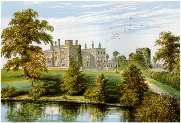 Ripley Castle, Yorkshire, hjemsted for Baronet Ingilby, c1880