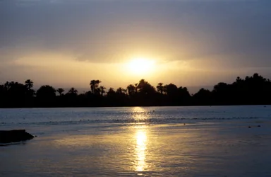 Nilen ved solnedgang, Egypten