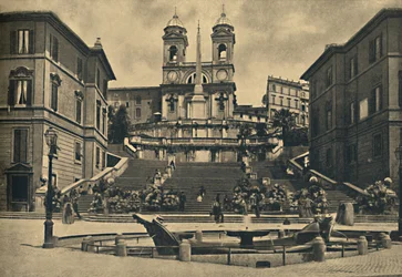 Rom - Trinita dei Monti-kirken, 1910