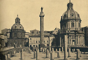 Roma - Trajans søjle, 1910