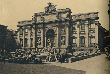 Roma - Trevi-fontænen, 1910