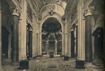 Roma - Interiør af det hellige kors i Jerusalems basilika, 1910