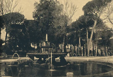 Roma - Villa Borghese - Havhestenes springvand, 1910