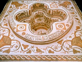Romersk mosaik, 6. århundrede e.Kr